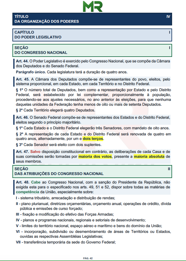 Constituição Federal PMPE - Interior 3